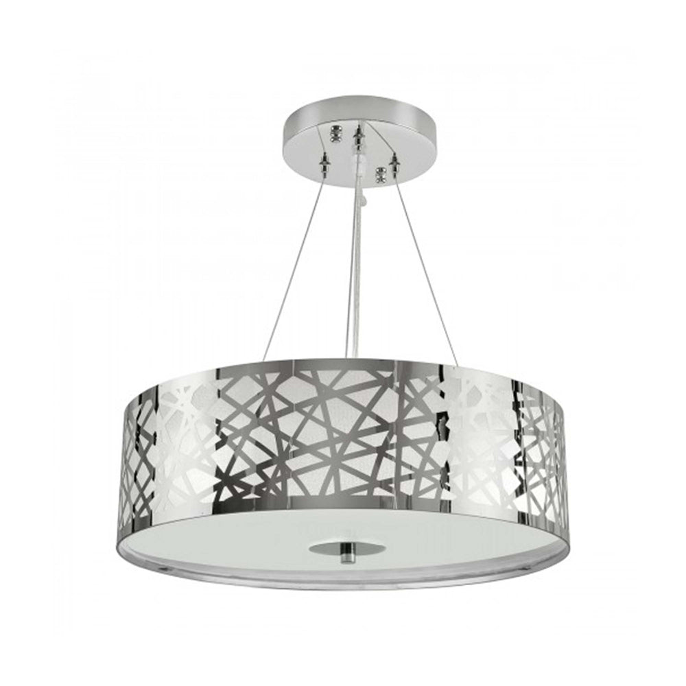 LUMINARIO SUSPENDIDO PARA TECHO ACERO INOXIDABLE 180W 127V E27