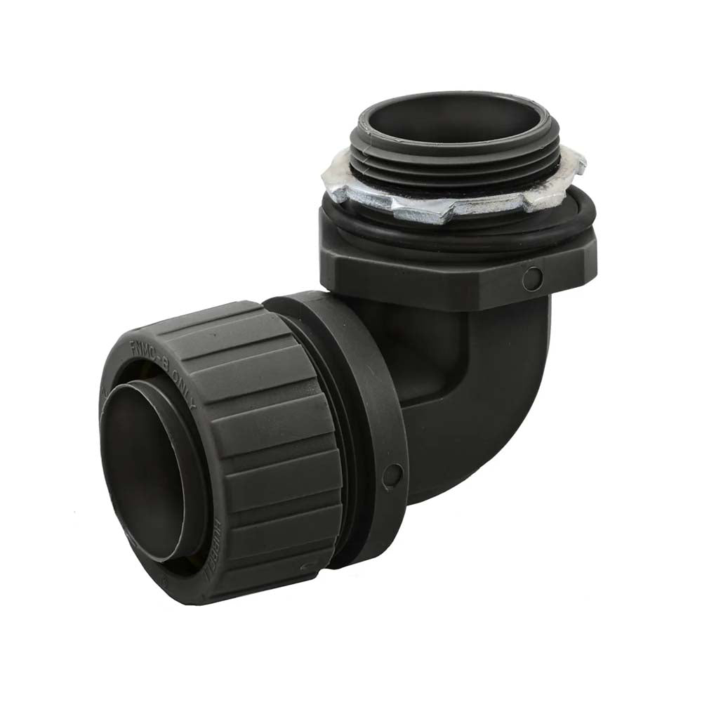 CONECTOR CURVO LICUA 1 1/4"P1259NBK NO METALICO NEGRO WIRING