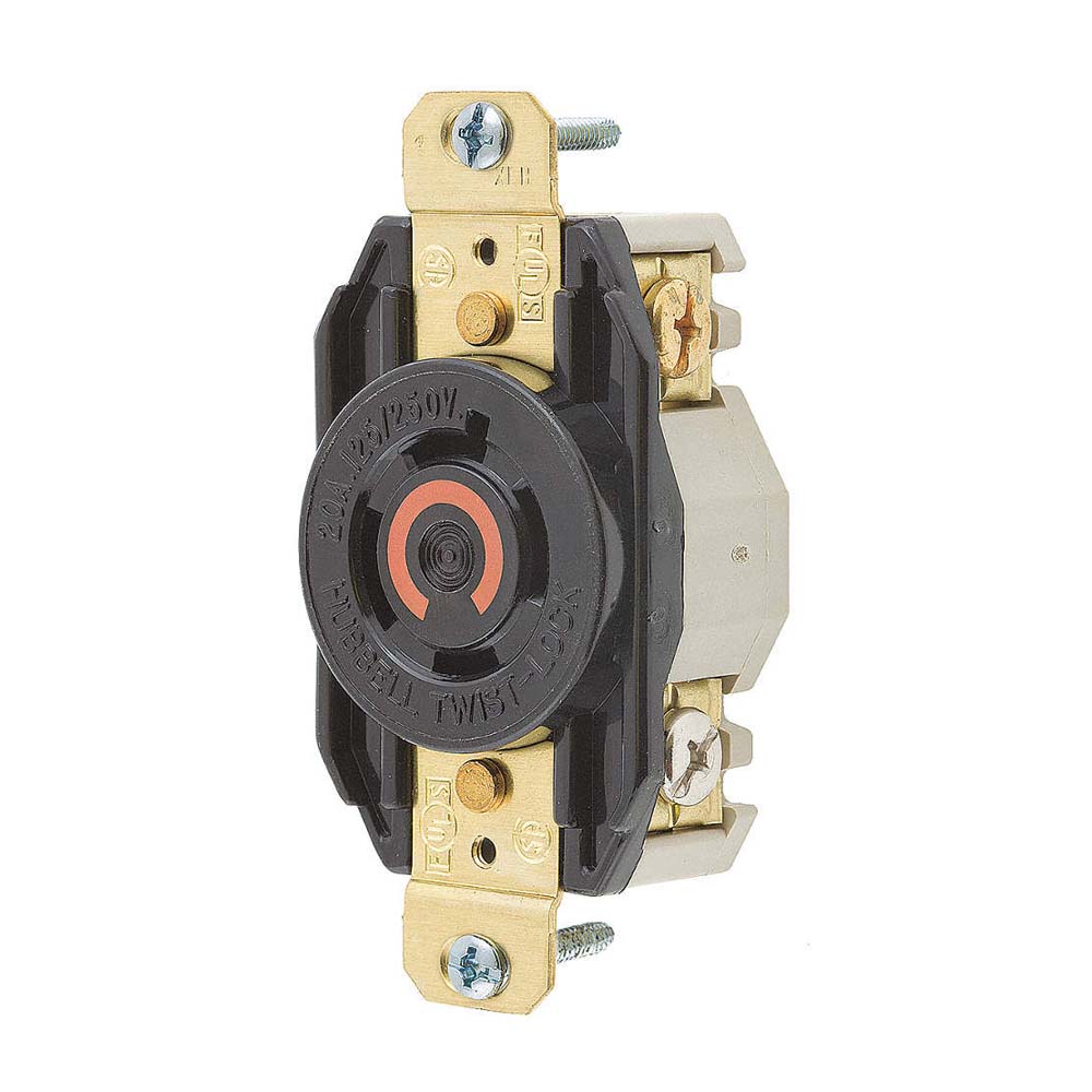 CONTACTO 20A. 125-250V NEMA L14-20R HBL2410 WIRING *** OFRECER 2410 O L1420-R ***