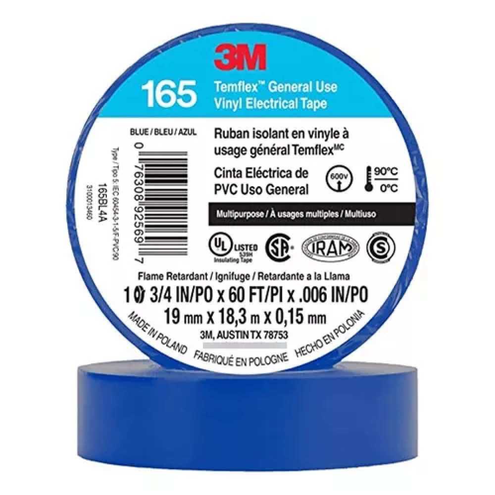 CINTA TEMFLEX 165 AZUL 19MX.018MM *** OFRECER ST17-075-66BU ***