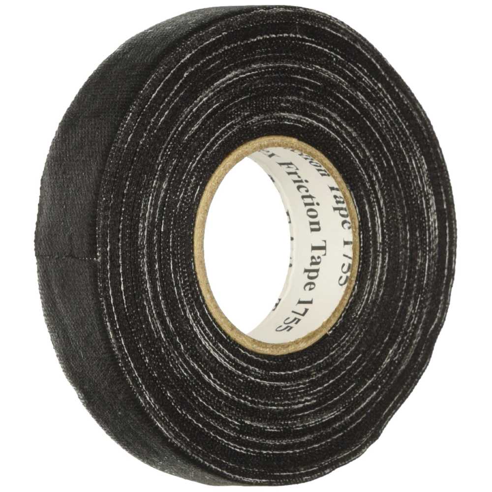 CINTA AISLANTE DE TELA 18MMX18M NEGRA CON PVC IMPERMEABLE *** OFRECER V3A-32 O ST1755-075-60BK ***