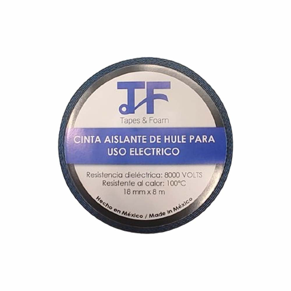 CINTA AISLANTE DE TELA 18MMX18M BLANCA CON PVC IMPERMEABLE