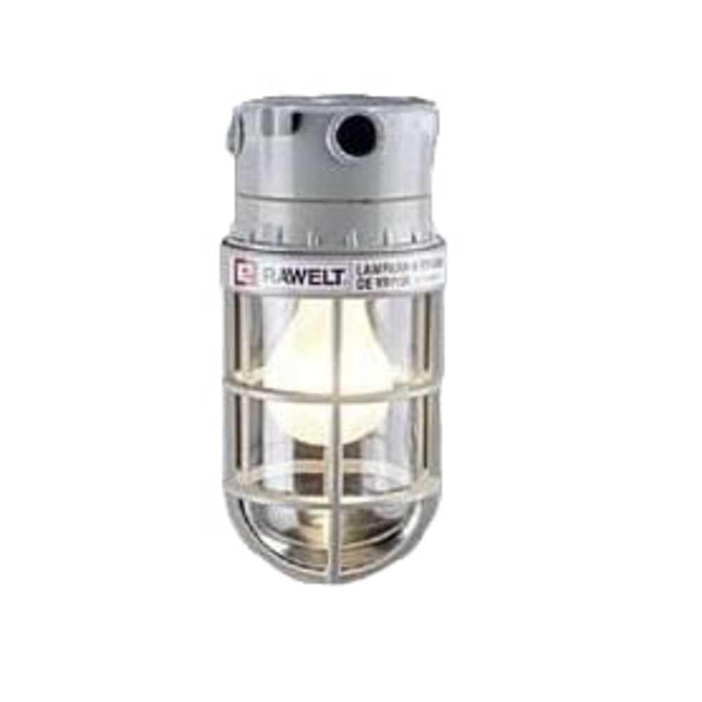 LUMINARIA RESISTENTE A LA INTEMPERIE PARA PARED 3/4" VASO DE CRISTAL Y GUARDA SIN FOCO RAWELT