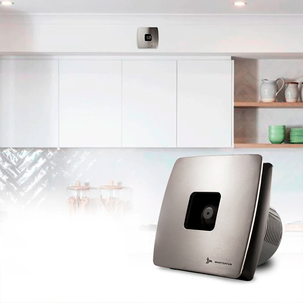 EXTRACTOR DE AIRE 6" 280M3/HR. SATIN ABS/ACERO INOX.