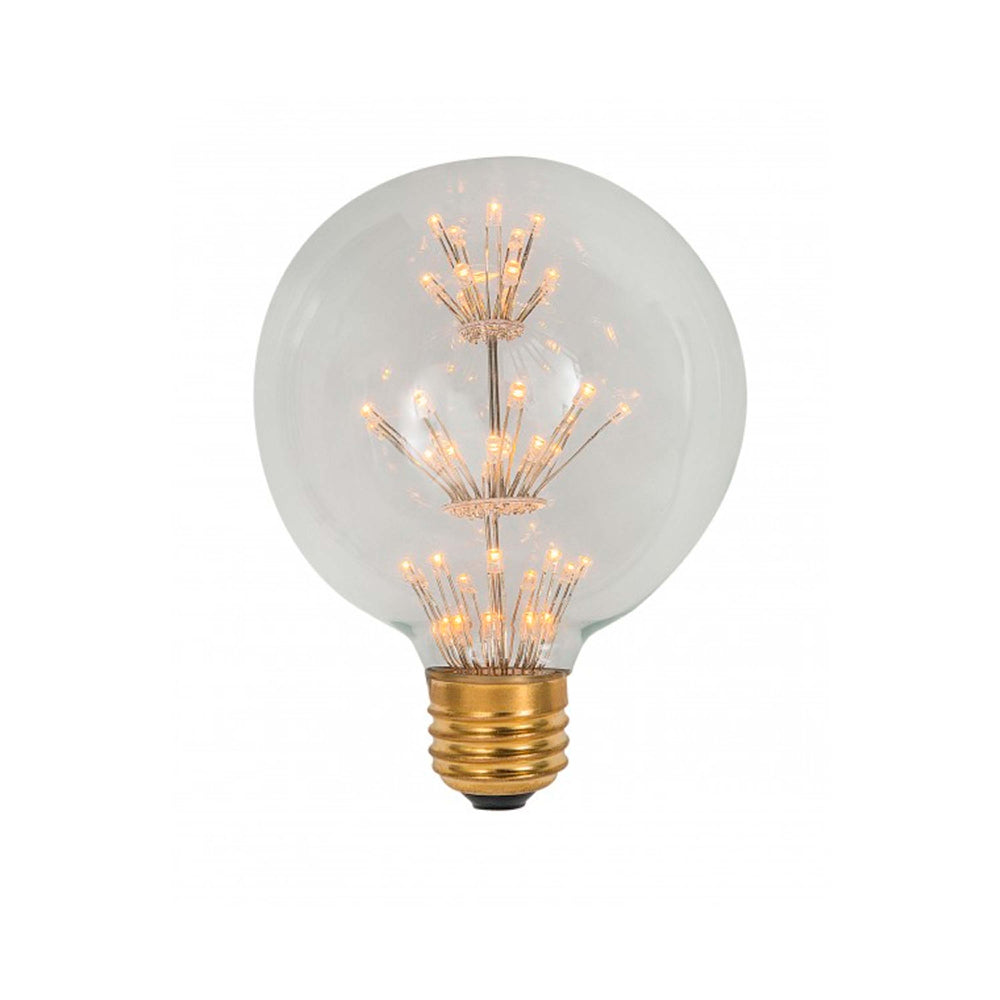 BOMBILLA DECORATIVA DE LED ESFERA 8 CMS 127V 2W BASE E27 2300K ***TECNOLITE HAE***
