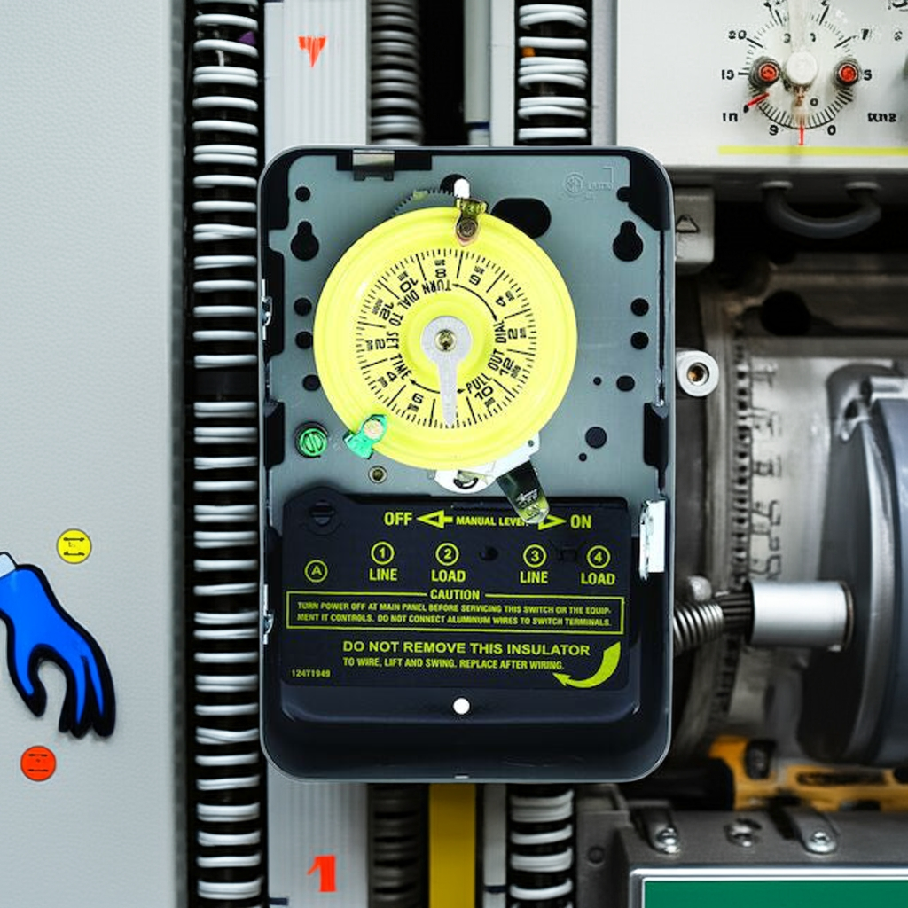 TEMPORIZADOR MECANICO 24HRS. 208-277VCA. INTERVALO DE 1HR. DPST CON CAJA METALICA PARA INTERIOR INTERMATIC