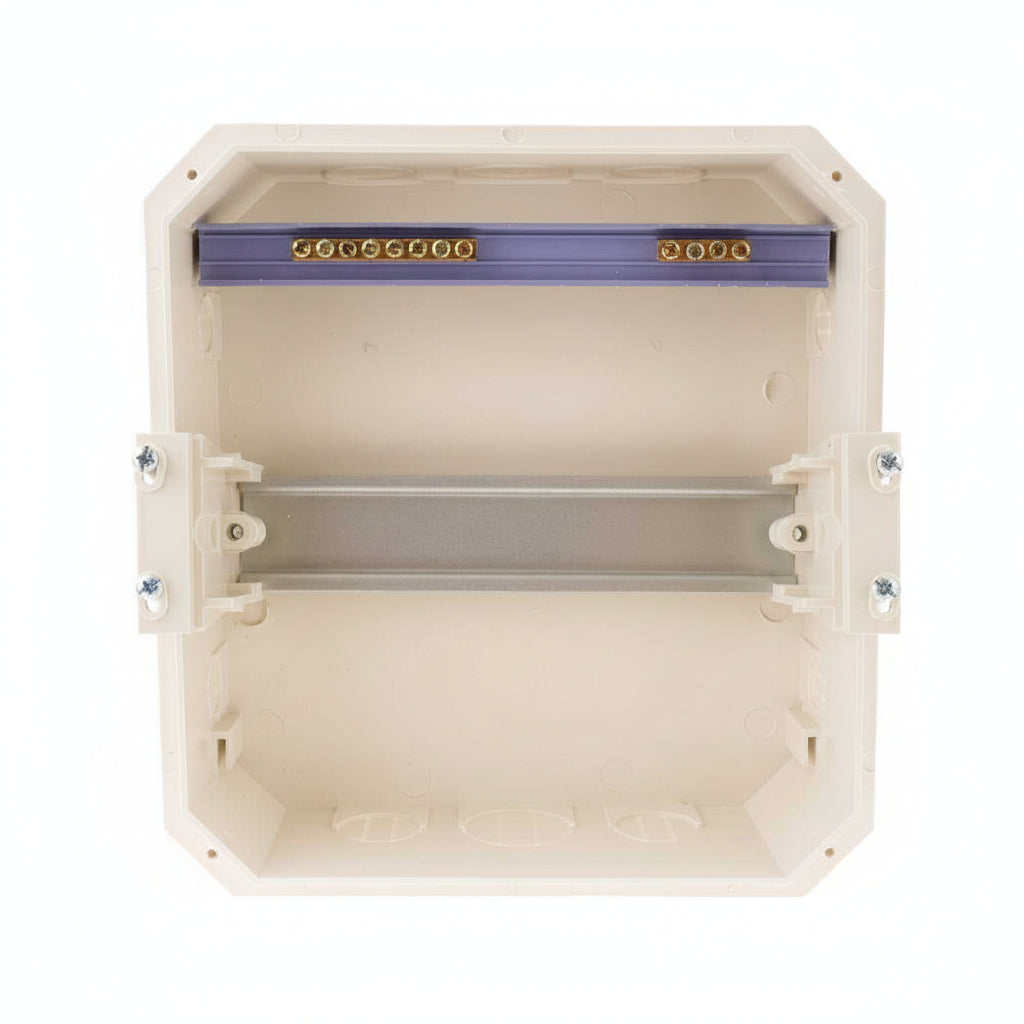 CAJA DISTRIBUCION EMPOTRABLE IP40 8 MODULOS CON TERMINALES
