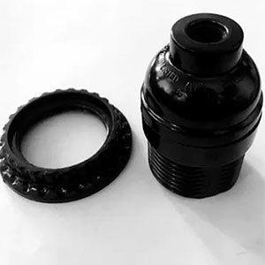PORTALAMPARA CON ROSCA PARA NIPLE 127V.