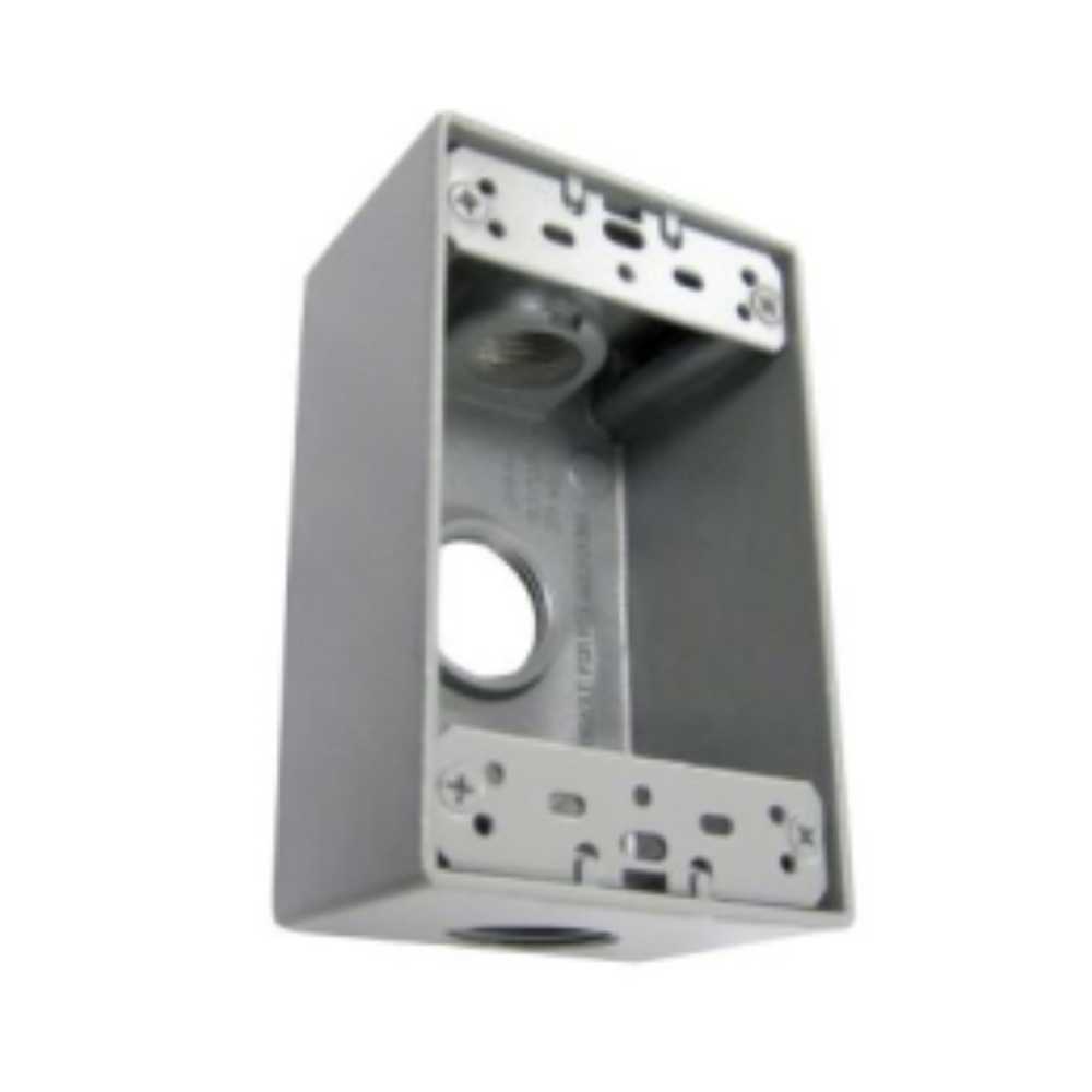 CAJA ESTANCA IP65 225X175X100 C/LADOS CERRADOS Y PLACA C/TORNILLOS WDL2217S *** OFRECER 886 ***