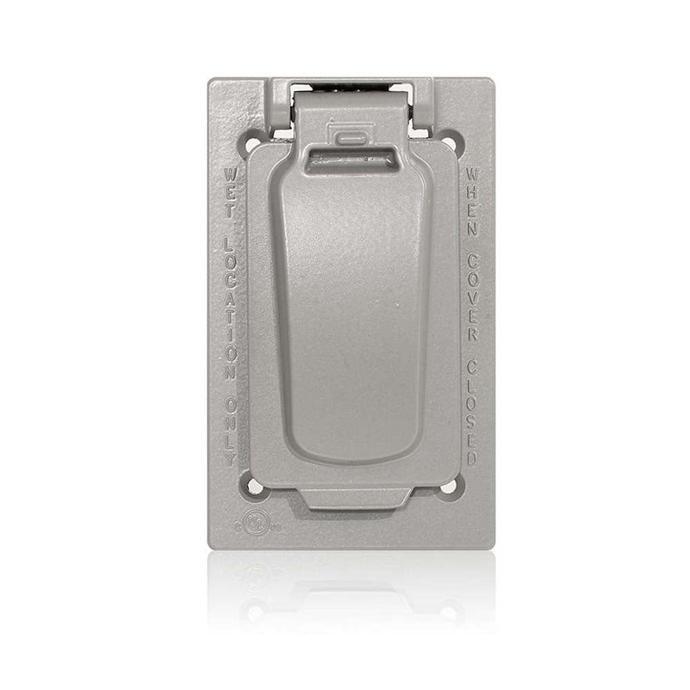 PLACA LEVITON PARA EXTERIOR GRIS