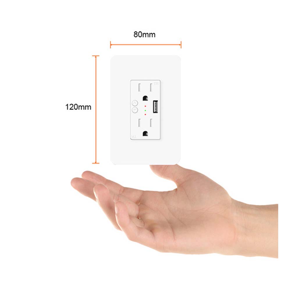 ENCHUFE WIFI 2 SALIDAS .5W 100-240VCA
