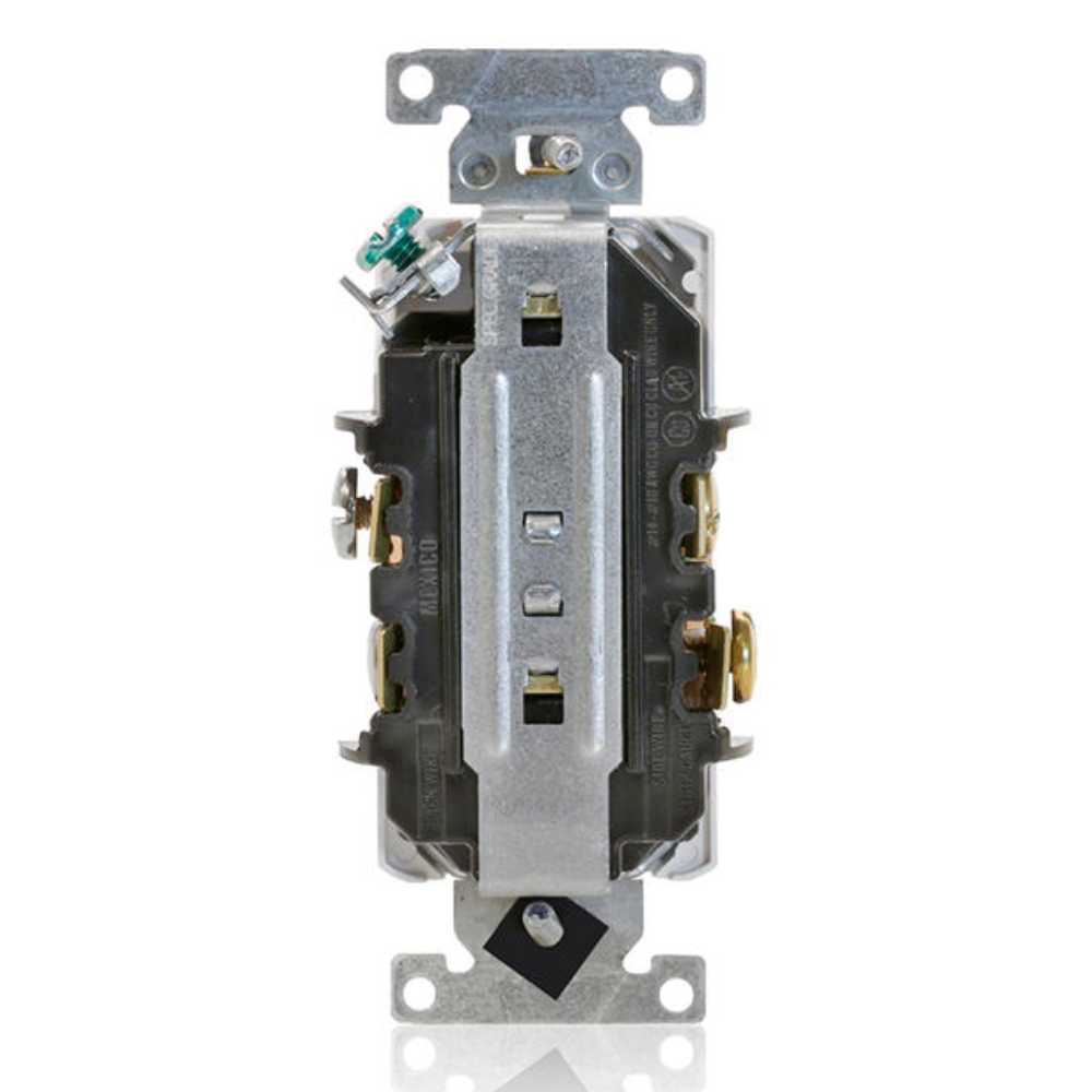 CONTACTO DUPLEX RESISTENTE A LA INTEMPERIE GRADO INDUSTRIAL TAMPER RESISTANT 20A. LEVITON