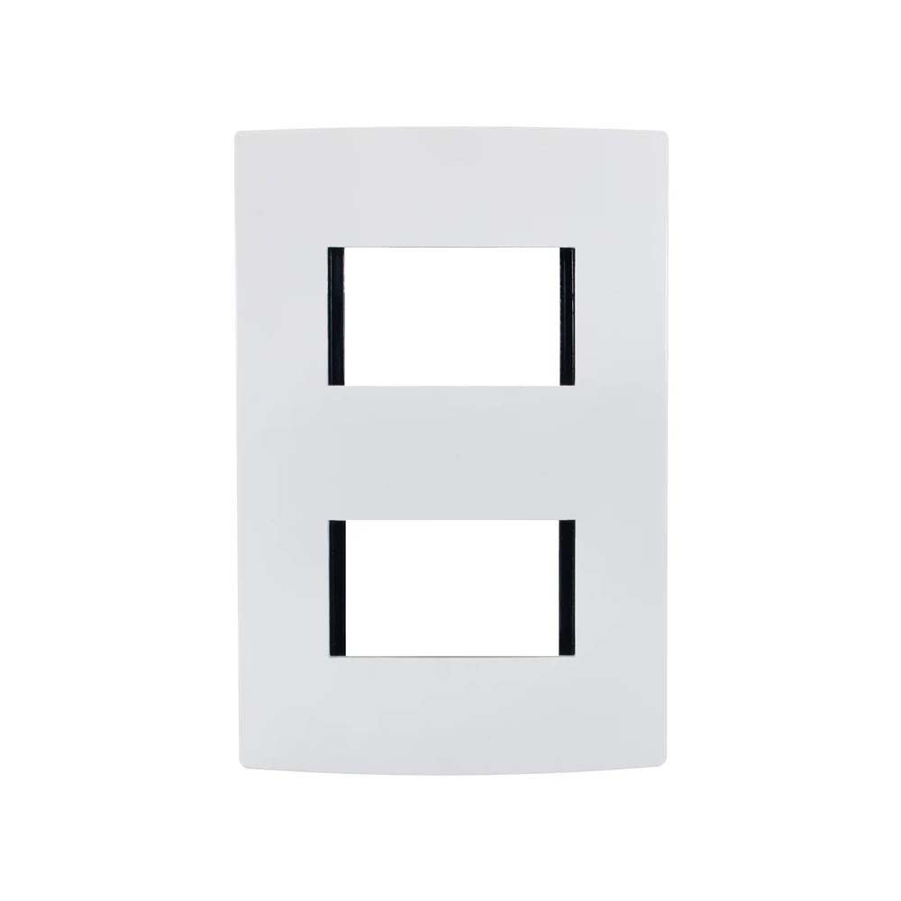PLACA 2 MODULOS BLANCA MODULAR ULTRA LEVITON