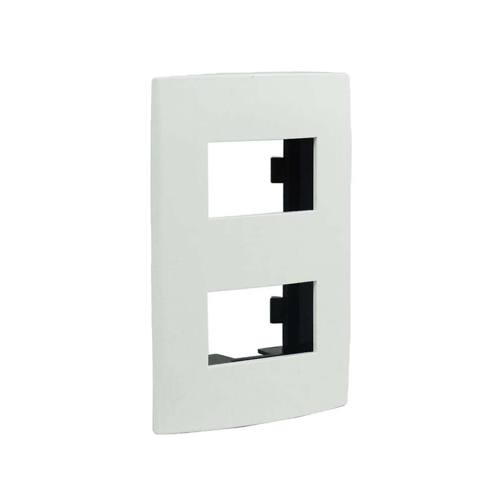 PLACA 2 MODULOS BLANCA MODULAR ULTRA LEVITON