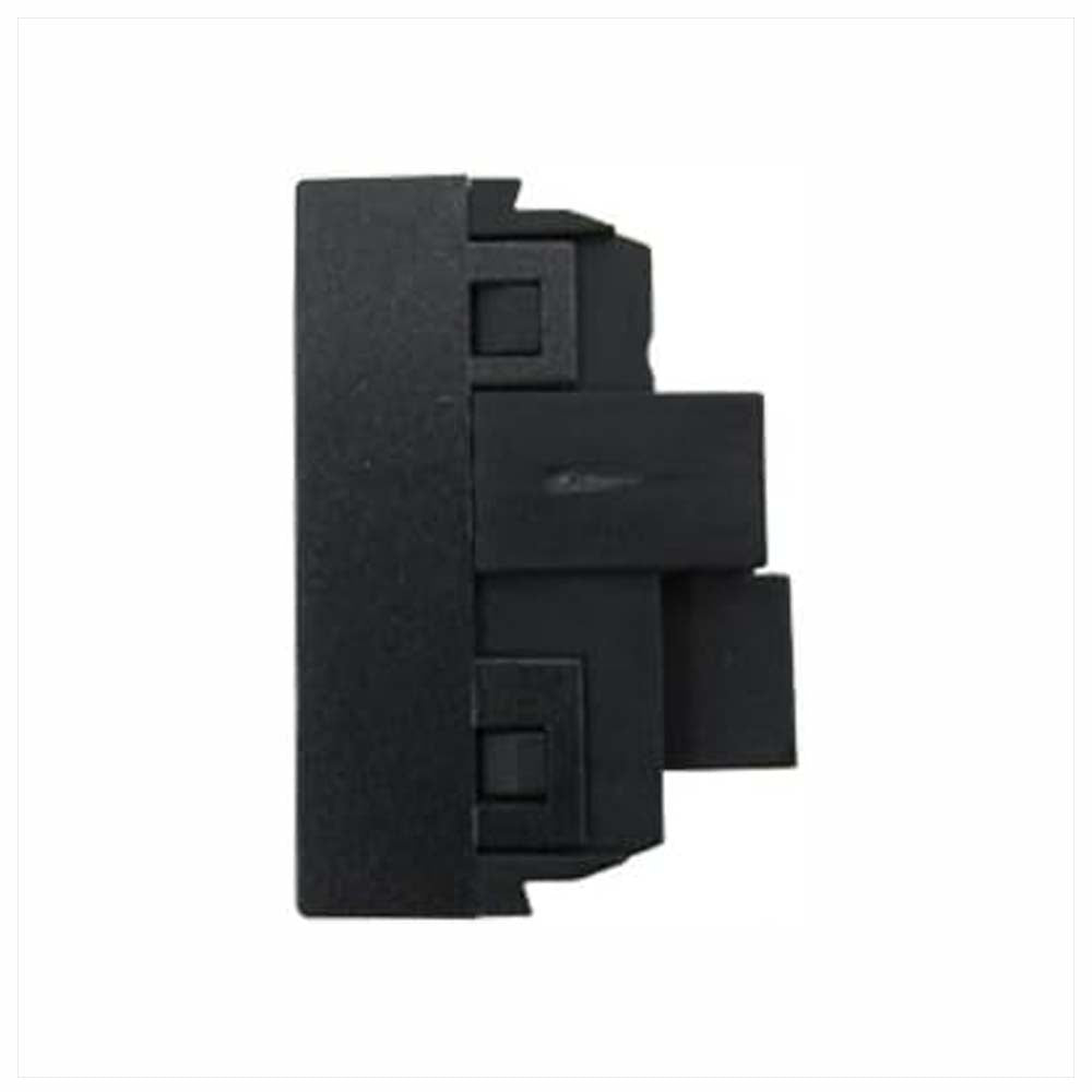 TOMACORRIENTE 15A. C/TIERRA 125-250V. 2P-3H NEGRO MODULOS LEVITON X14-0TOMA-PCN