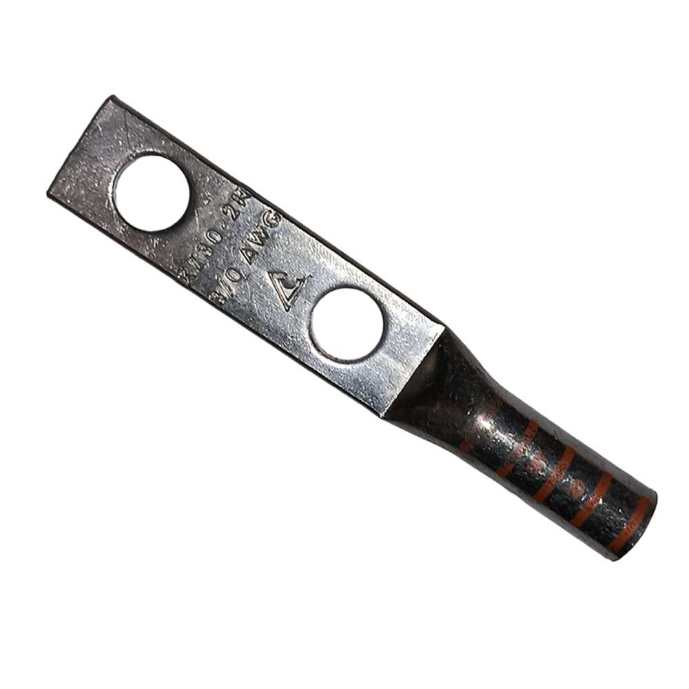 TERMINAL CU A COMP CAÑON LARGO DOBLE OJILLO 1/2" CAL. 3/0 *** AP *** *** OFRECER YA27-2N O LCC3/0-12-X ***