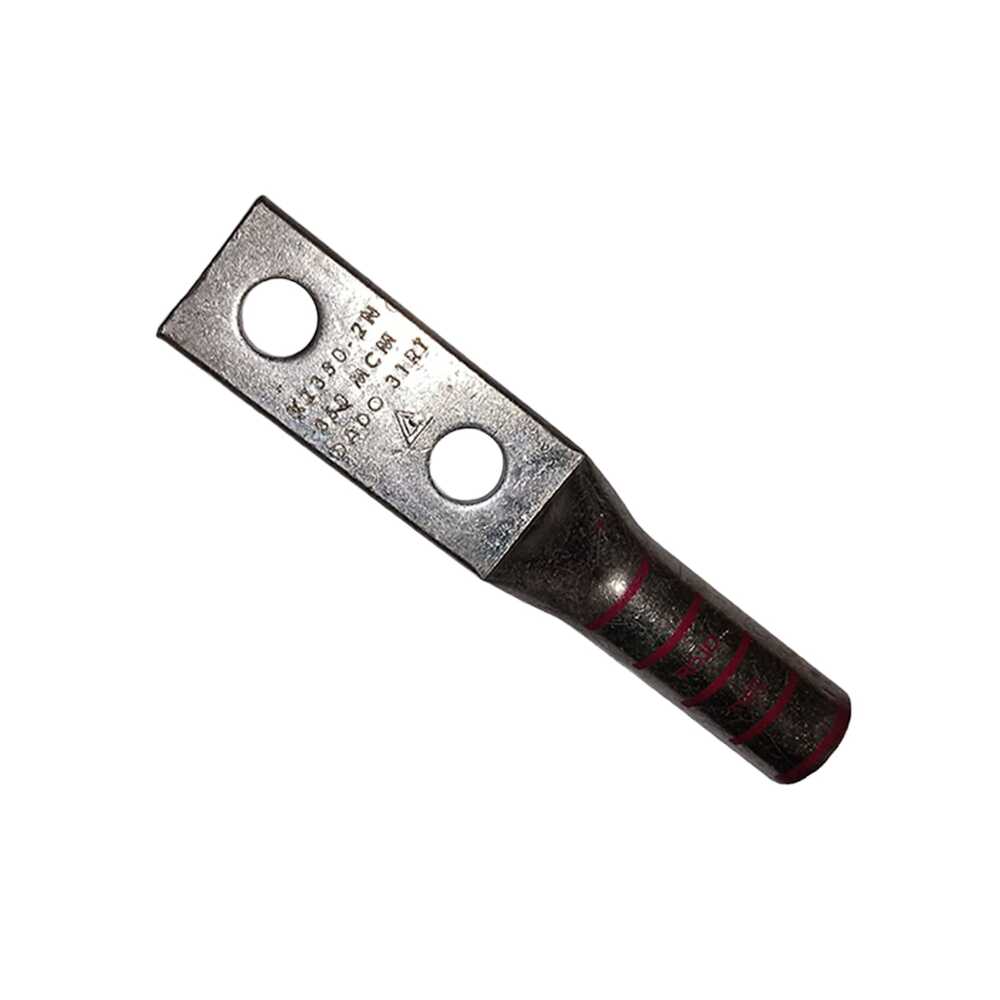 TERMINAL CU A COMP CAÑON LARGO DOBLE OJILLO 1/2" CAL. 350 *** AP *** ***COD. BURNDY YA312N***