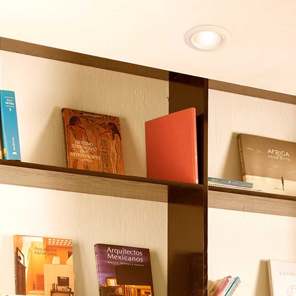 LÁMPARA DE INTERIOR EMPOTRABLE NARBONA TECNOLITE BASE E27 BLANCO