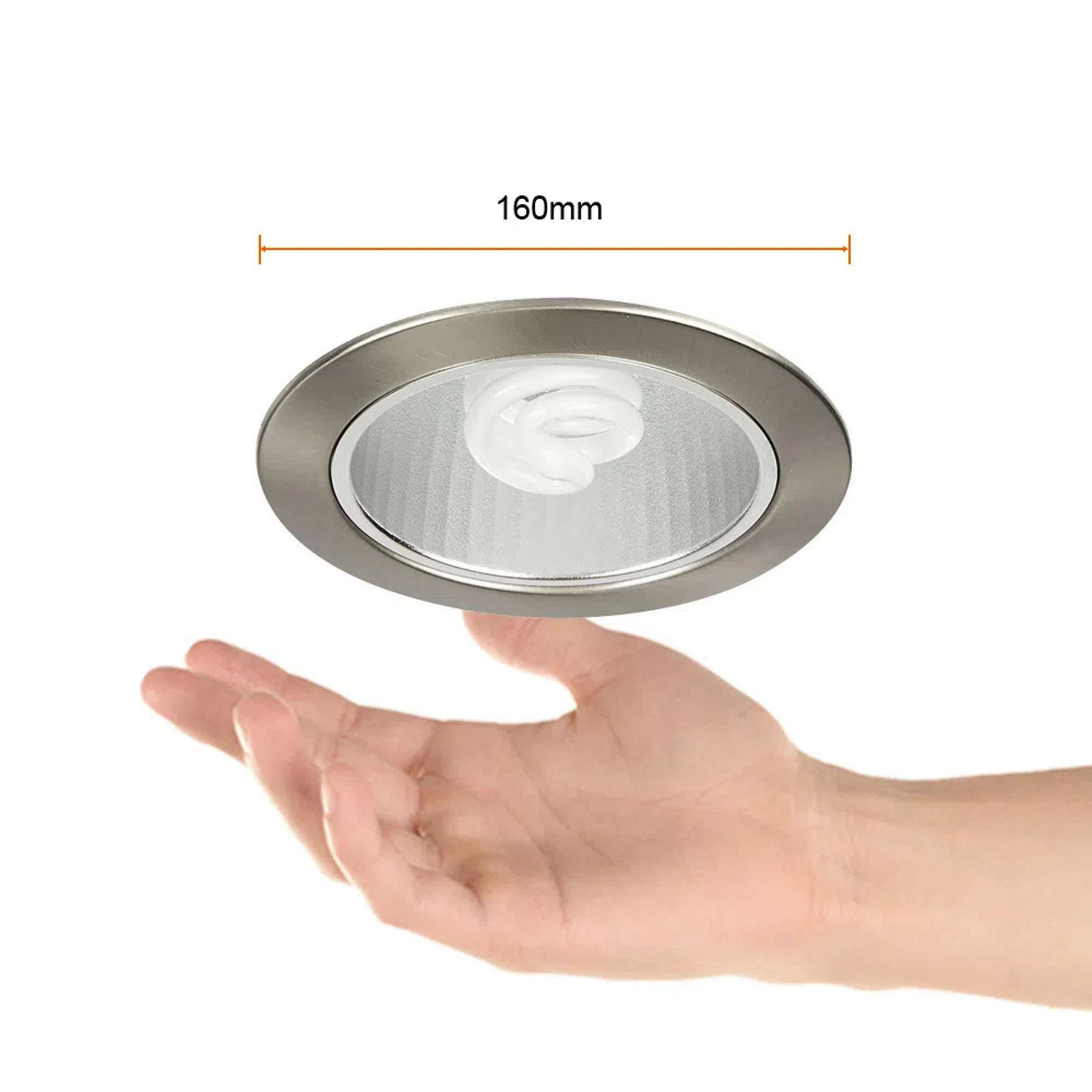 LÁMPARA DE INTERIOR EMPOTRABLE NARBONA TECNOLITE BASE E27 SATINADO