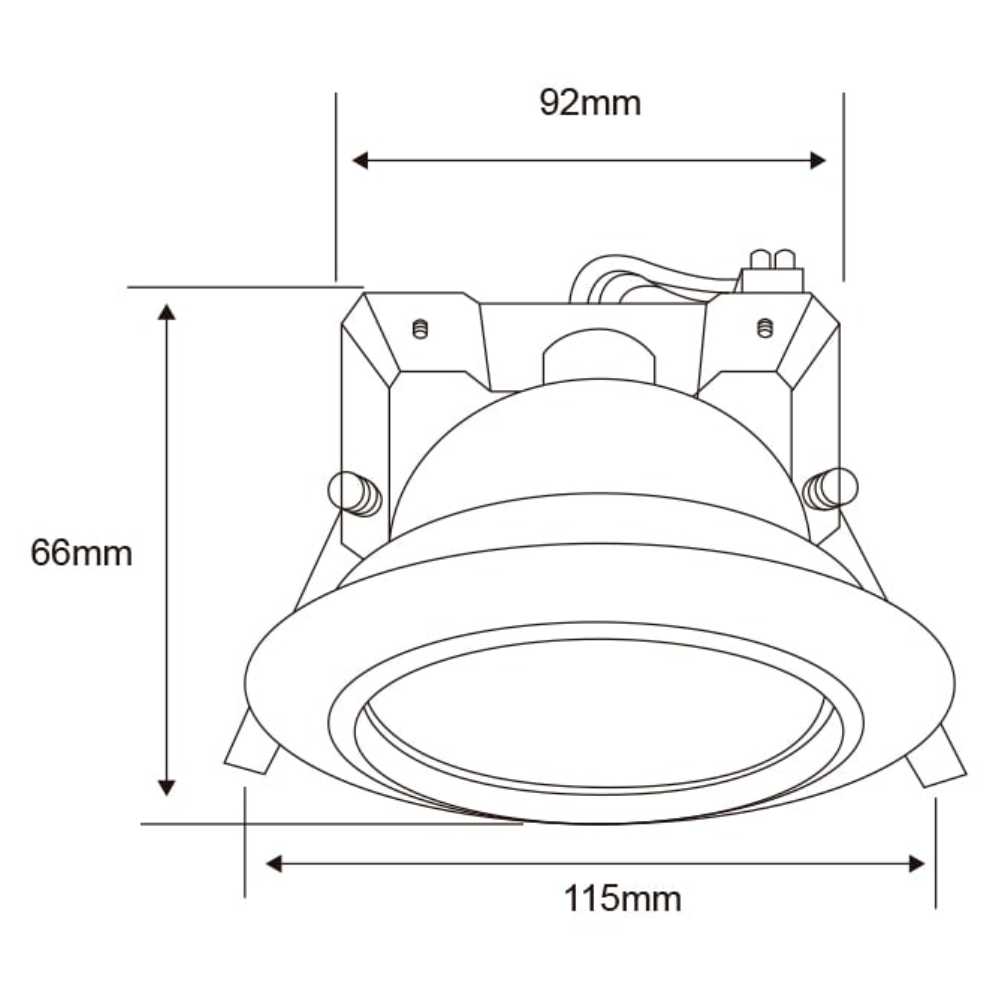 LÁMPARA DE INTERIOR EMPOTRABLE ALATRI TECNOLITE BASE GY6.35