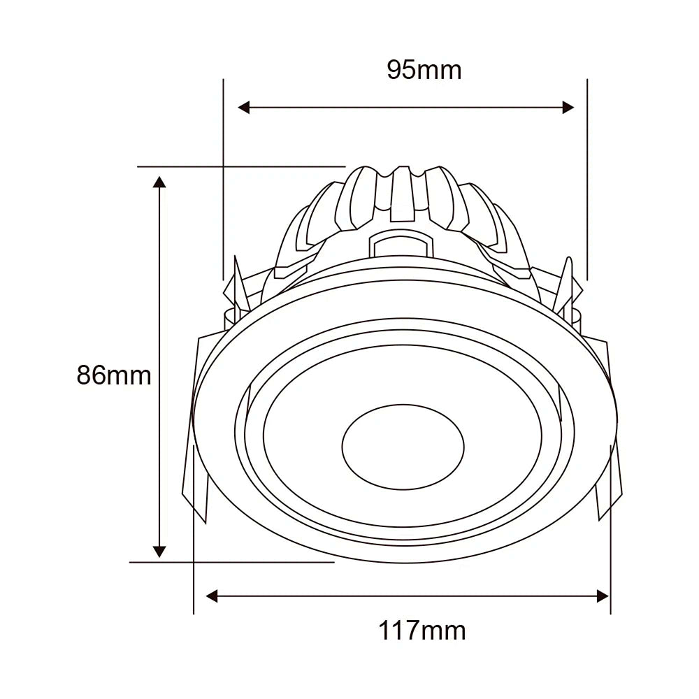 LÁMPARA DE INTERIOR EMPOTRABLE BACCOLI TECNOLITE BASE GY6.35***HAE2025***