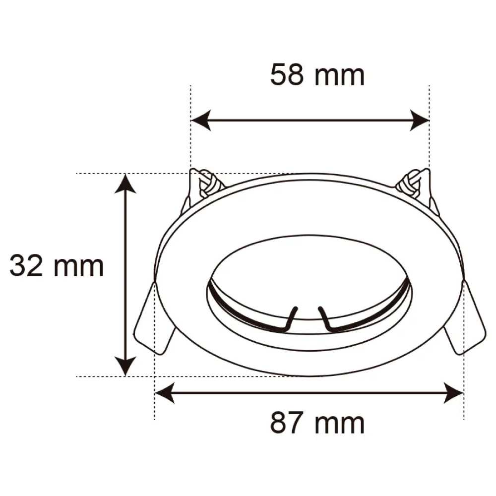 LÁMPARA DE INTERIOR EMPOTRABLE ALEZIO TECNOLITE POTENCIA MÁXIMA 50W BASE GX5.3 COMPACTO FOCO MR16 NO INCLUIDO CROMADO