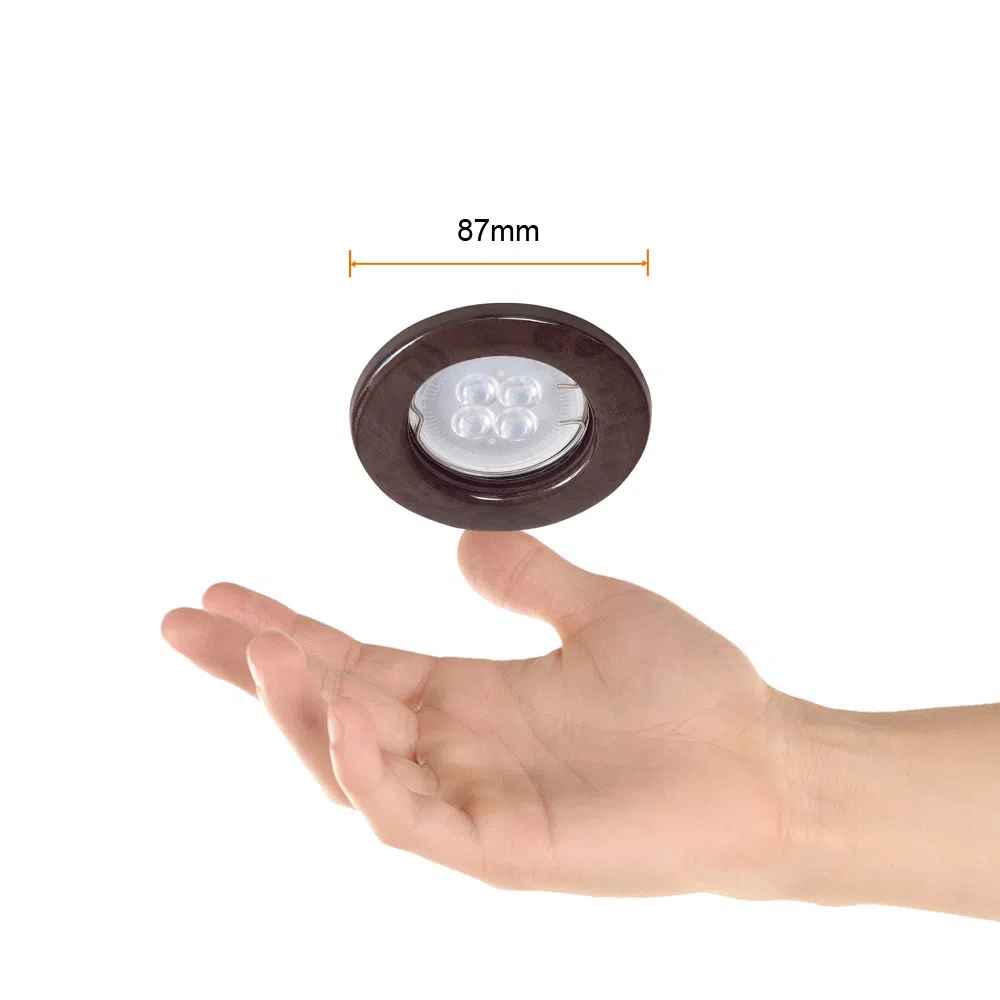 LAMPARA EMPOTRABLE DOWNLIGHT COMPACTO POTENCIA MAX. 6 W BASE GX5.3 FOCO MR16 NO INCLUIDO YD-220/M