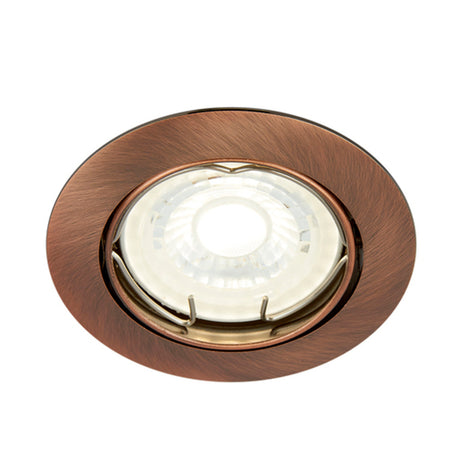 LÁMPARA DE INTERIOR EMPOTRABLE ANDORA TECNOLITE POTENCIA MÁXIMA 50W BASE GX5.3 FOCO MR16 NO INCLUIDO COBRE