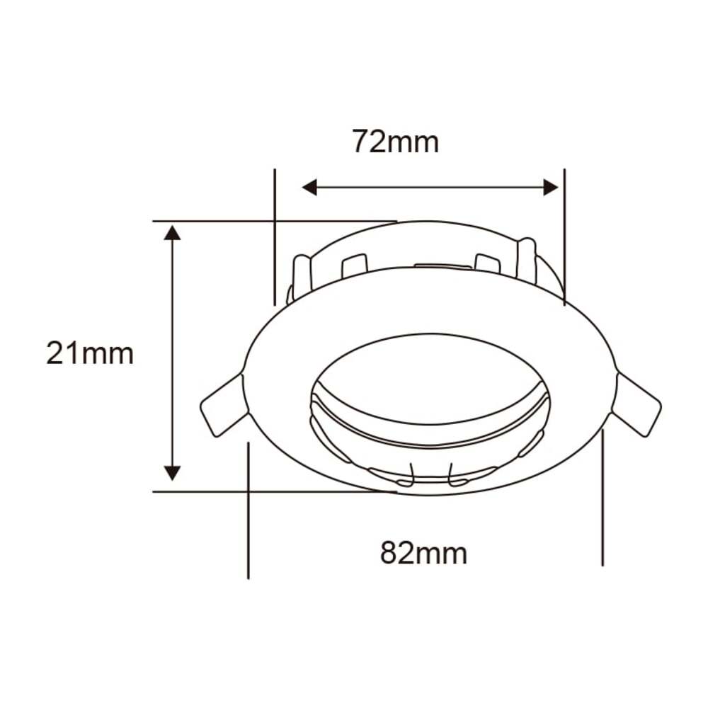 LÁMPARA DE INTERIOR EMPOTRABLE ANDORA TECNOLITE POTENCIA MÁXIMA 50W BASE GX5.3 FOCO MR16 NO INCLUIDO COBRE