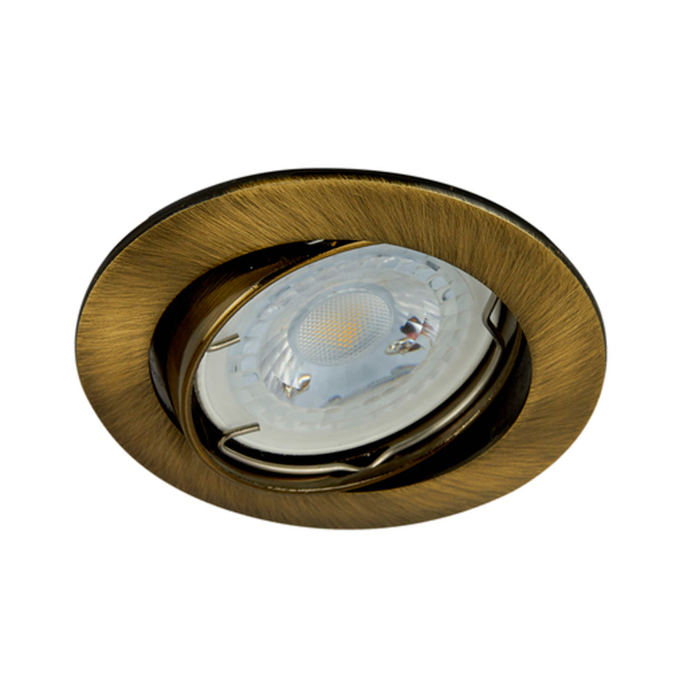 LÁMPARA DE INTERIOR EMPOTRABLE ANDORA TECNOLITE POTENCIA MÁXIMA 50W BASE GX5.3 FOCO MR16 NO INCLUIDO LATÓN