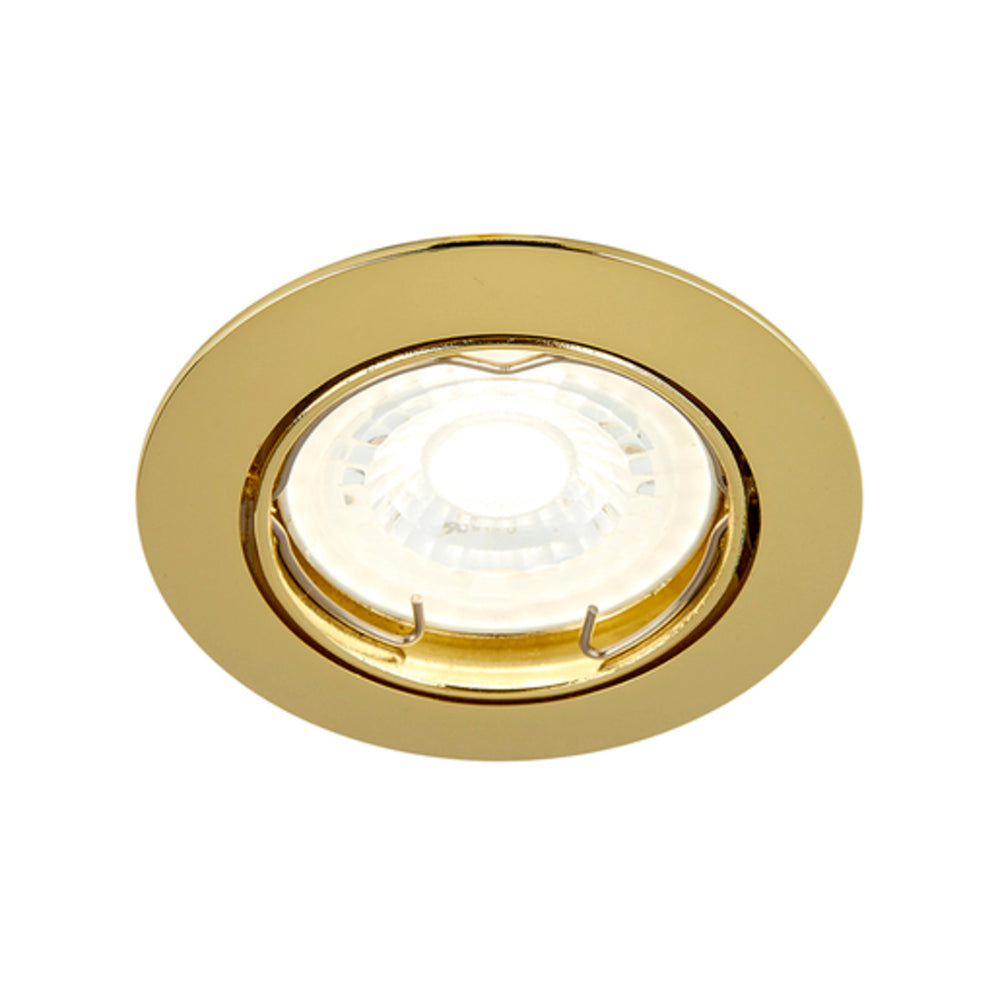 LAMPARA EMPOTRABLE TECNOLITE ANDORA COMPACTO 50W BASE GX5.3 LATON