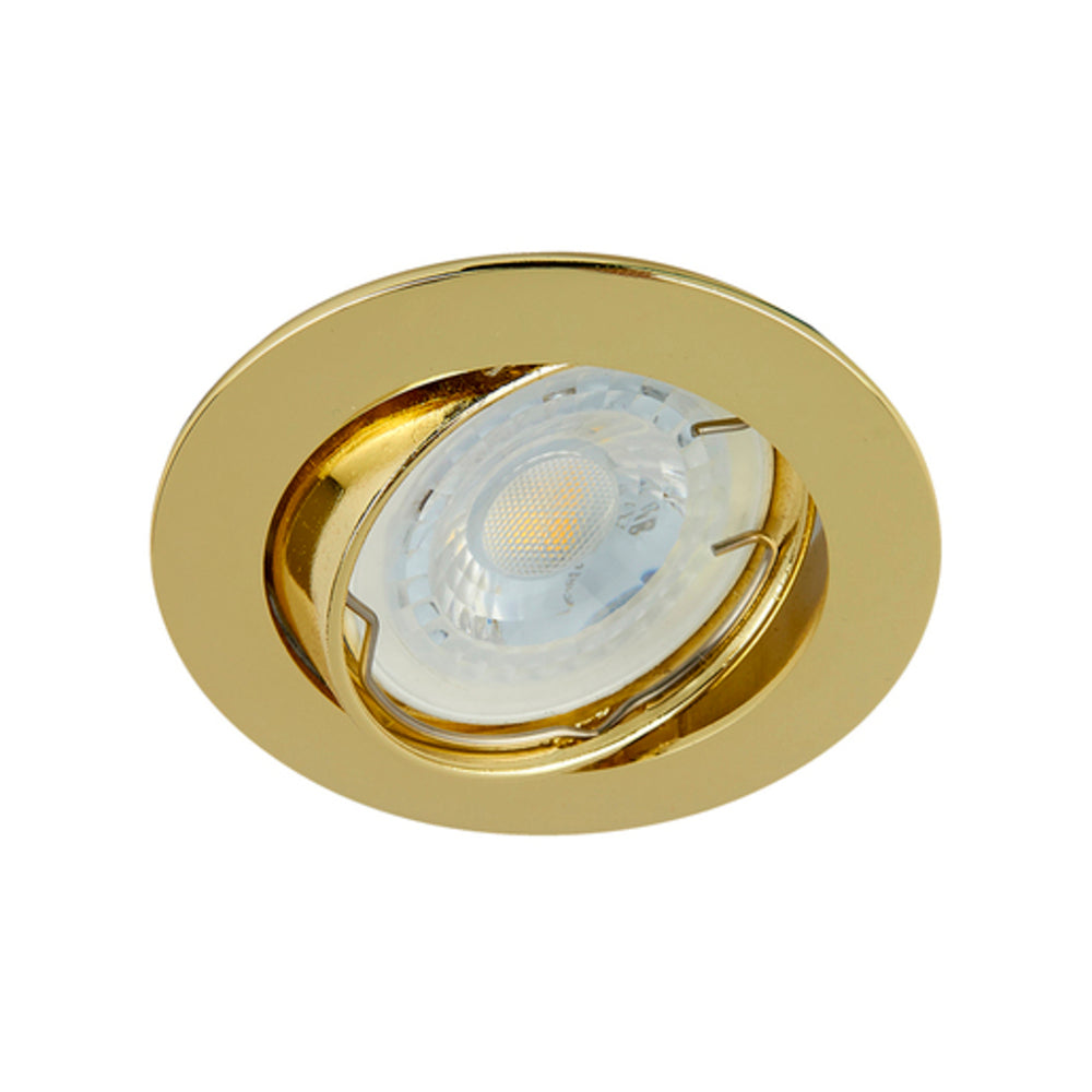 LAMPARA EMPOTRABLE TECNOLITE ANDORA COMPACTO 50W BASE GX5.3 LATON