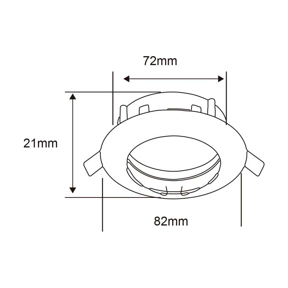 LÁMPARA EMPOTRABLE TECNOLITE ANDORA COMPACTO 50W BASE GX5.3 PERLADO ***TECNOLITE HAE***