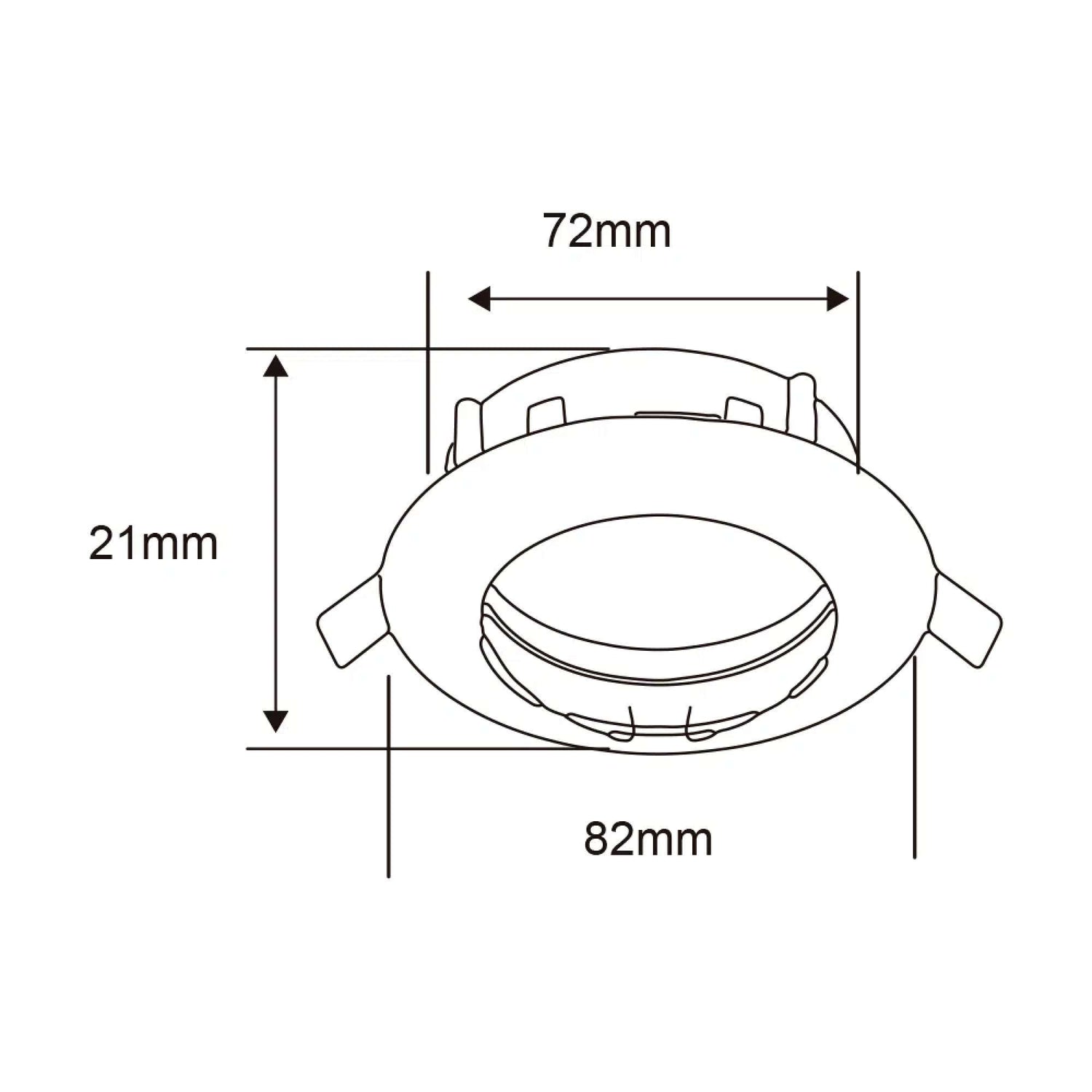 LÁMPARA DE INTERIOR EMPOTRABLE ANDORA TECNOLITE POTENCIA MÁXIMA 50W BASE GX5.3 FOCO MR16 NO INCLUIDO SATINADO