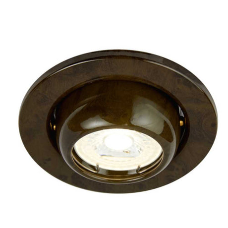 LÁMPARA EMPOTRABLE TECNOLITE ACARI COMPACTO 50W BASE GX5.3 MADERA