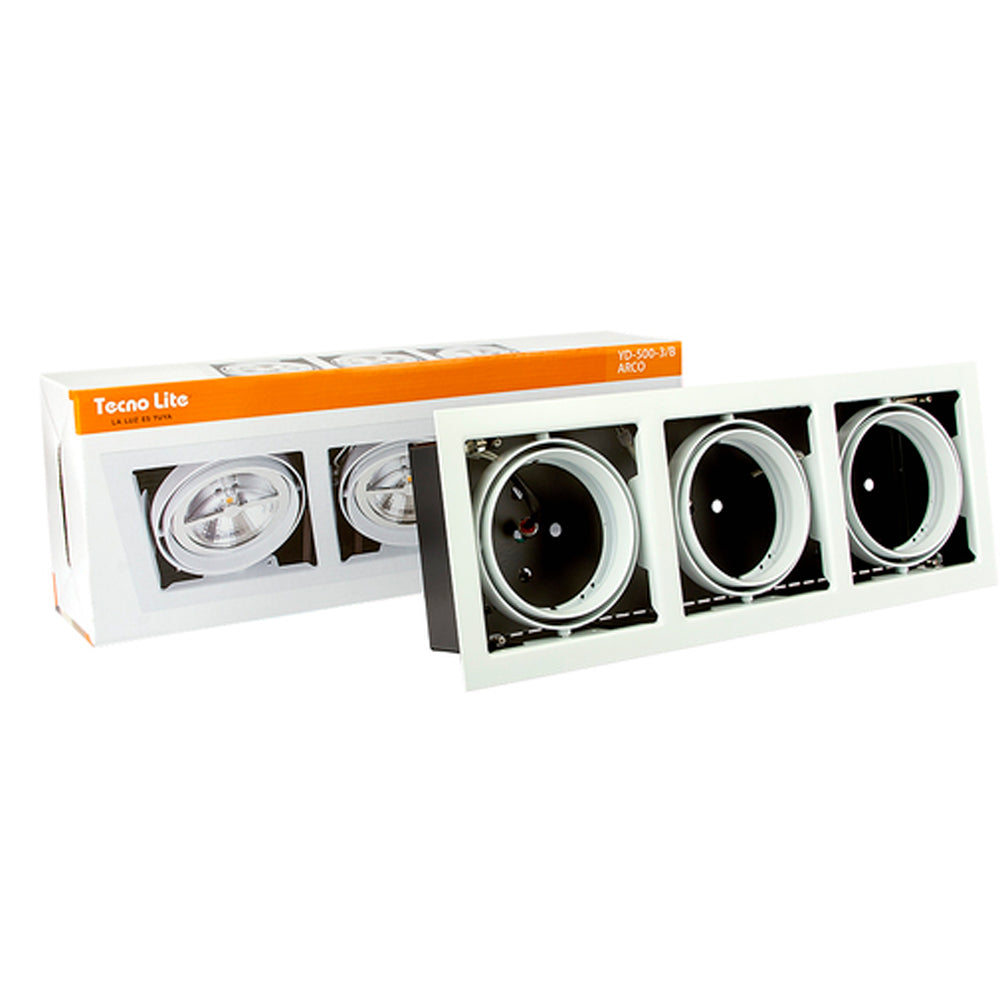 LAMPARA EMPOTRABLE DOWNLIGHT 3X50 W ARCO TECNOLITE