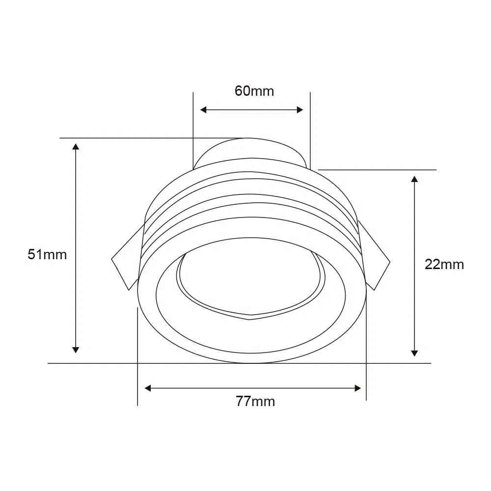 LÁMPARA EMPOTRABLE TECNOLITE BADESI 50W BASE G53
