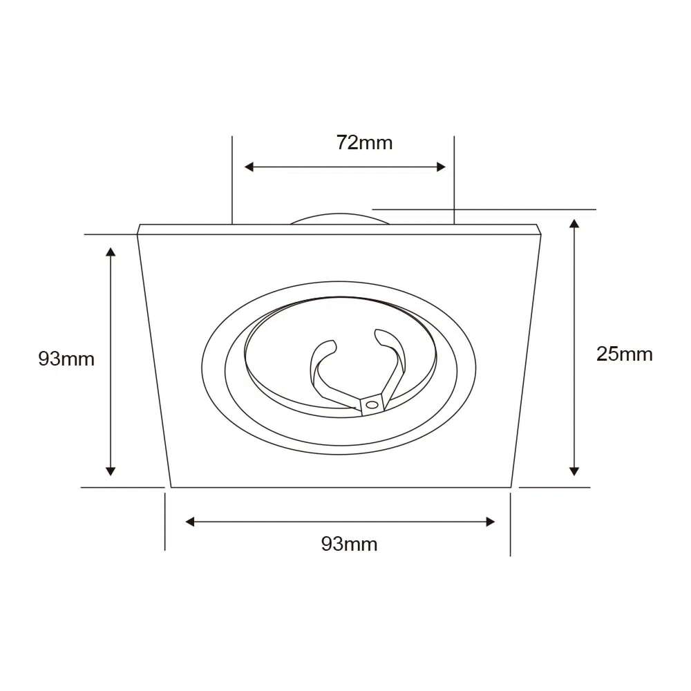 LÁMPARA DE INTERIOR EMPOTRABLE BALME I TECNOLITE BASE GX5.3