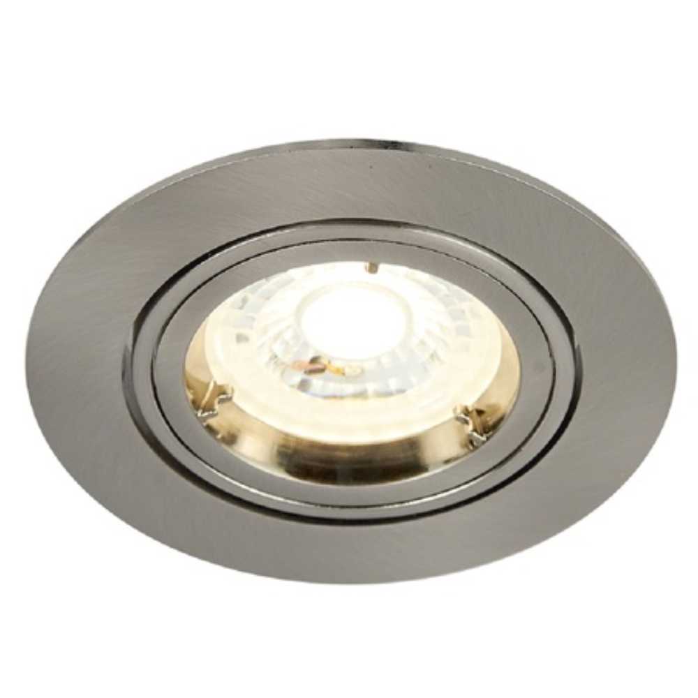 LÁMPARA DE INTERIOR EMPOTRABLE AGRA TECNOLITE BASE GX5.3 SATINADO