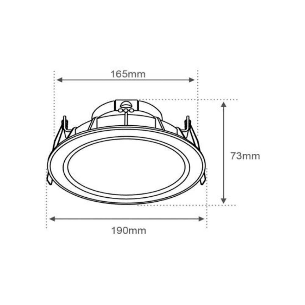 EMP. CIRC. LED 16W 100-127V 3000K BCO ***TECNOLITE HAE***