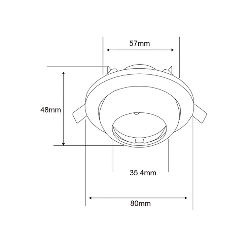 LÁMPARA EMPOTRABLE TECNOLITE ACARI I 35W BASE G4 BLANCO