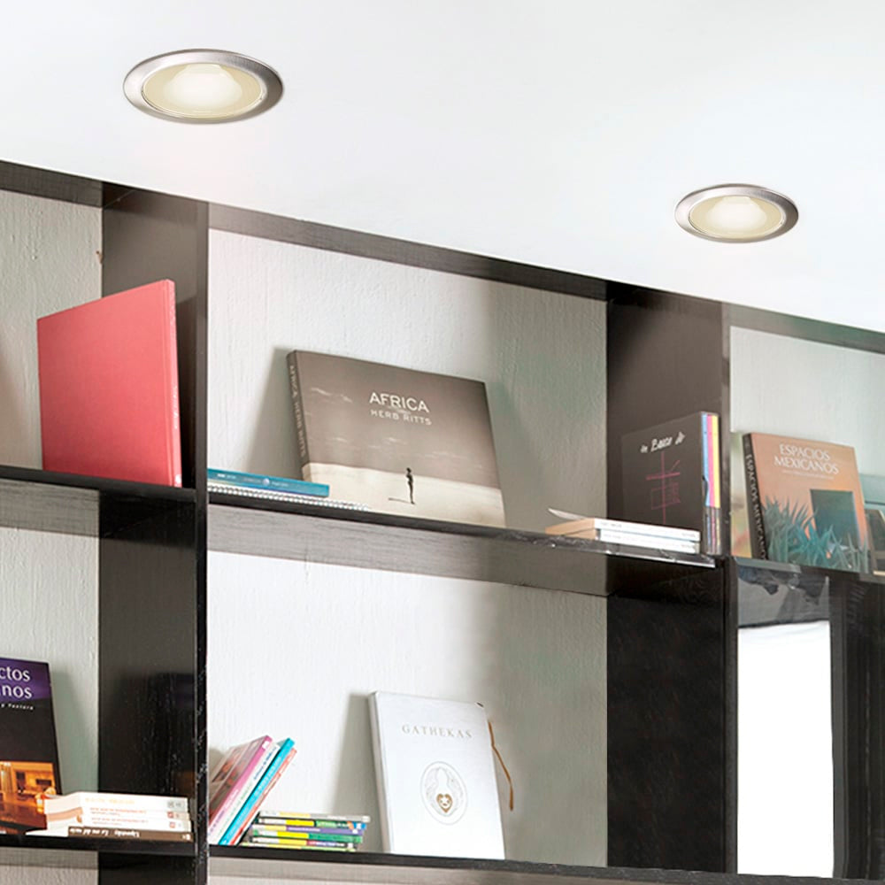 LÁMPARA DE INTERIOR EMPOTRABLE LED OLMO TECNOLITE BASE E27 LUZ SUAVE CÁLIDA ***TECNOLITE HAE***