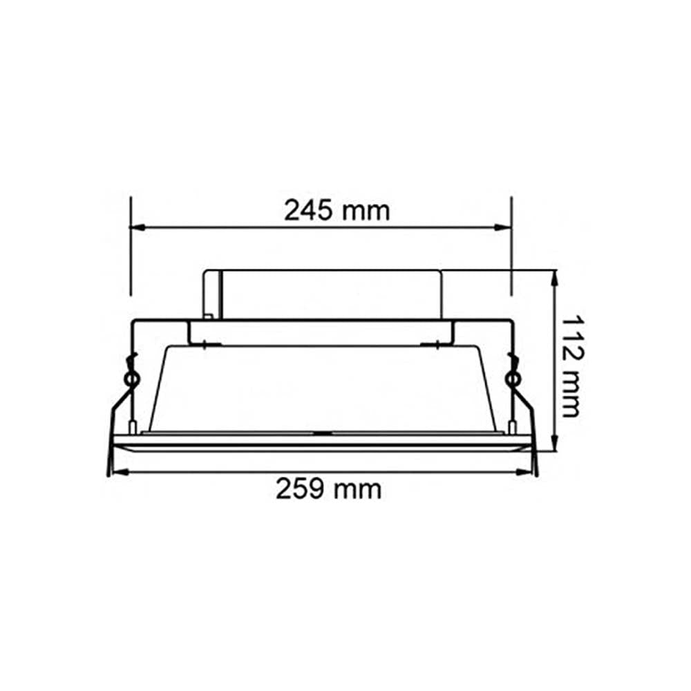 EMP. ALUM. PLAFON LED 18W/100-240V. BERLIN II ***TECNOLITE HAE***