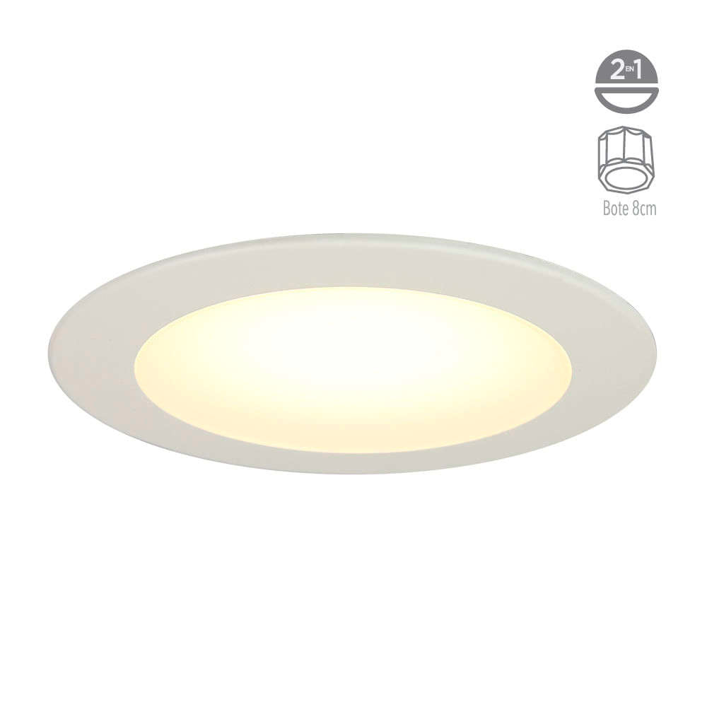 LÁMPARA DE INTERIOR EMPOTRABLE LED NOVA TECNOLITE NO ATENUABLE LED INTEGRADO 11W LUZ SUAVE CÁLIDA