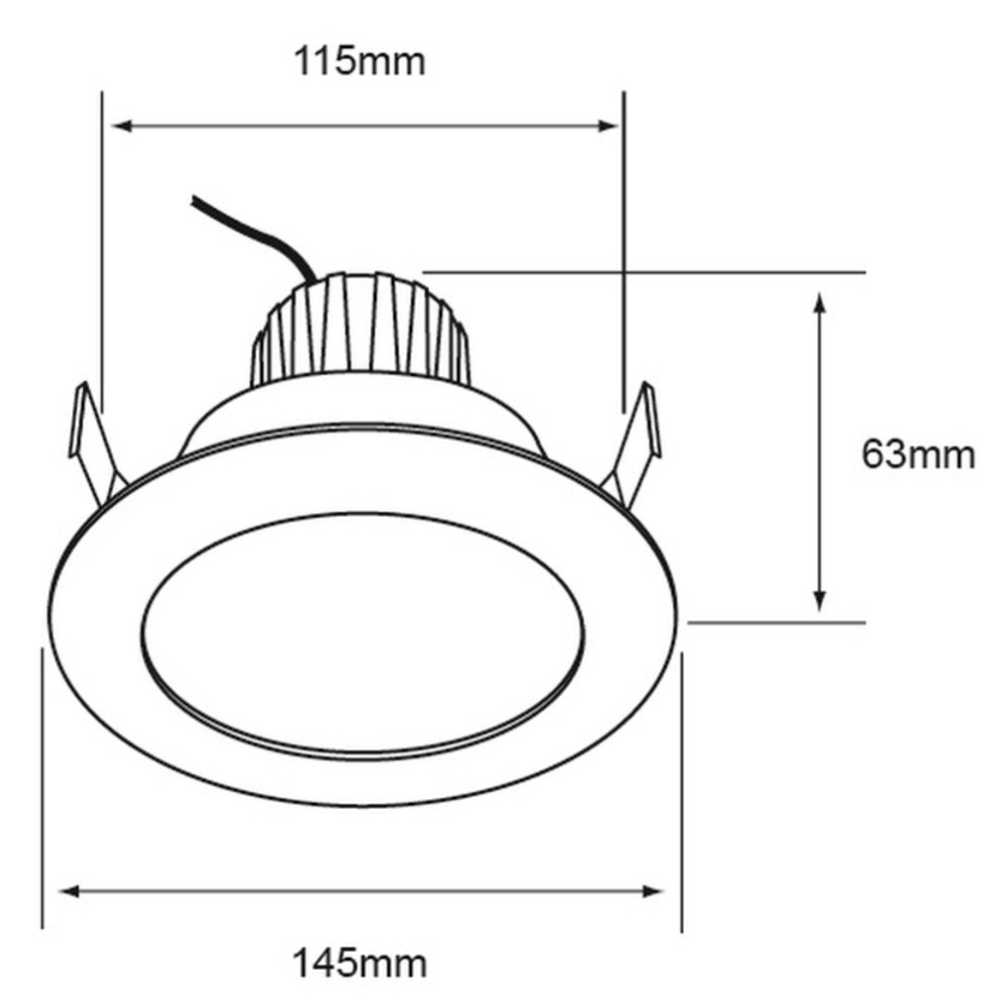LÁMPARA DE INTERIOR EMPOTRABLE LED NOVA TECNOLITE NO ATENUABLE LED INTEGRADO 11W LUZ BLANCA NEUTRA