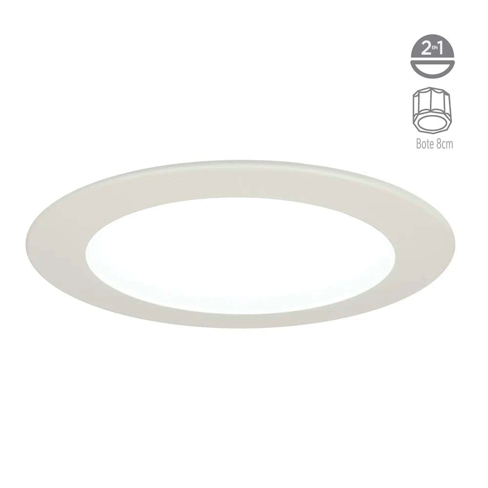 KIT 5 LUMINARIAS EMPOTRABLES NOVA BLANCA 11W 240V LUZ DE DÍA YDLED-432/65 TECNOLITE