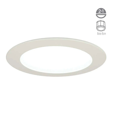 KIT 5 LUMINARIAS EMPOTRABLES NOVA BLANCA 11W 240V LUZ DE DÍA YDLED-432/65 TECNOLITE