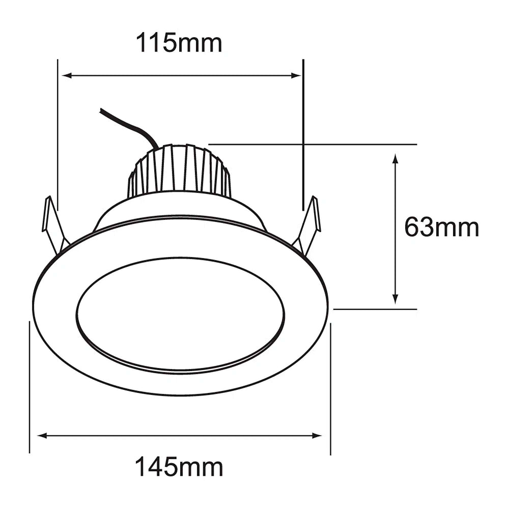 KIT 5 LUMINARIAS EMPOTRABLES NOVA BLANCA 11W 240V LUZ DE DÍA YDLED-432/65 TECNOLITE