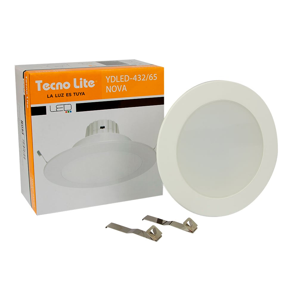 KIT 5 LUMINARIAS EMPOTRABLES NOVA BLANCA 11W 240V LUZ DE DÍA YDLED-432/65 TECNOLITE