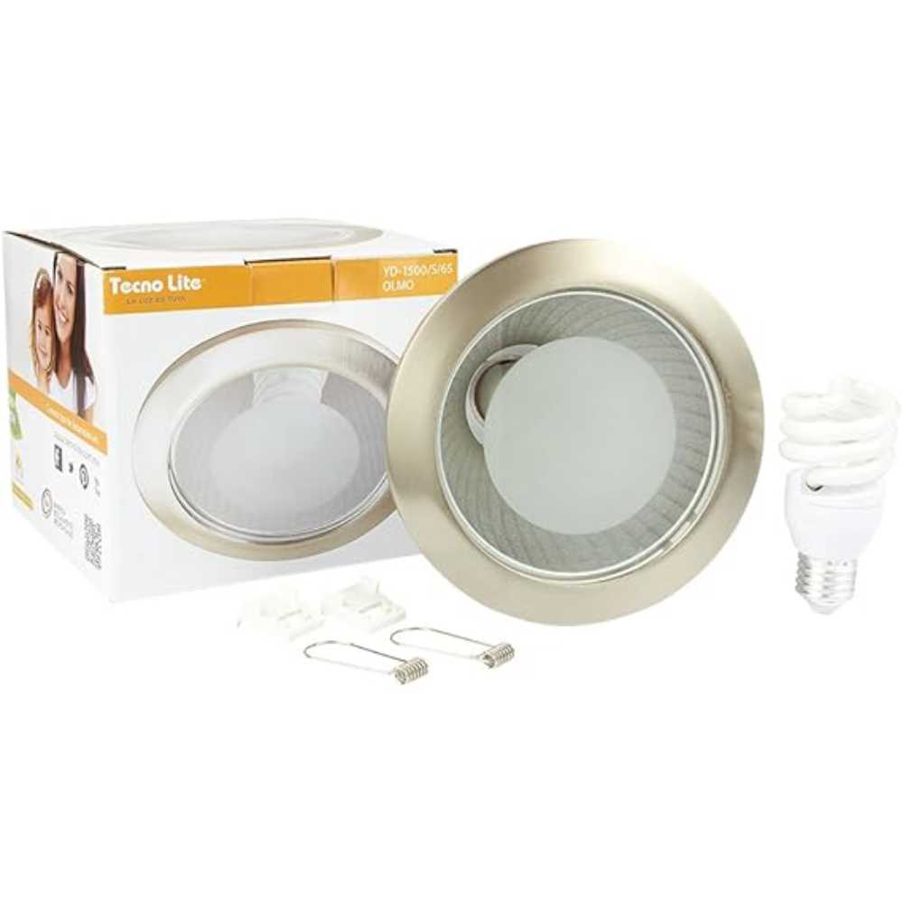 LAMPARA EMPOTRABLE DOWNLIGHT FOCO INCLUIDO LED 8.5 W LUZ DE DIA BASE E27 YDLED-1500/65/ST